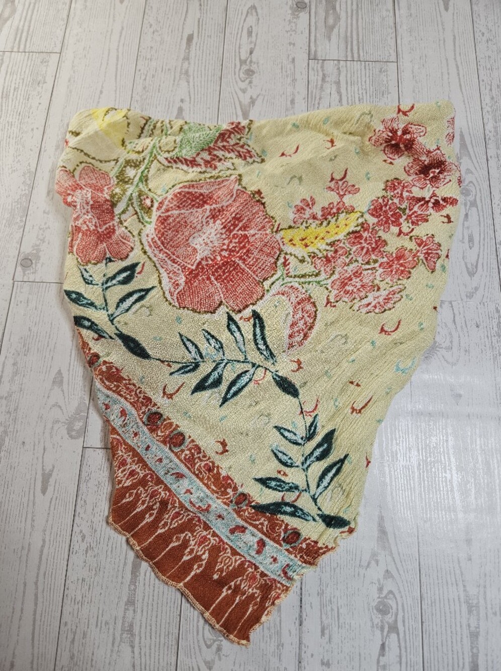 Free People FP One Raya Floral Print Bandana Top Triangle Bandeau Bohemian Small